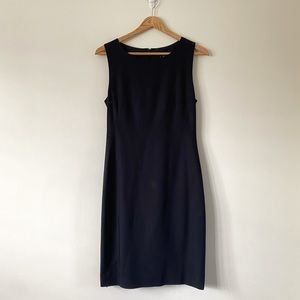 Theory Sleeveless Black Sheath Dress Sz 2